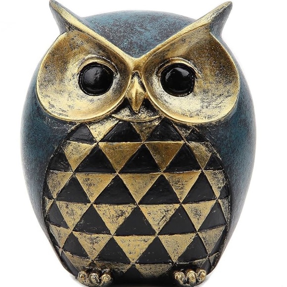 Anthro Owl Decorative Object Figure - Picture 5 of 5